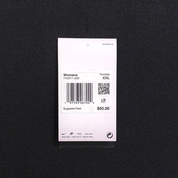 NIKE One Rib Dri-FIT High Waisted Ribbed Biker Shorts — Women’s XXL — Pink - NWT - Picture 5 of 8